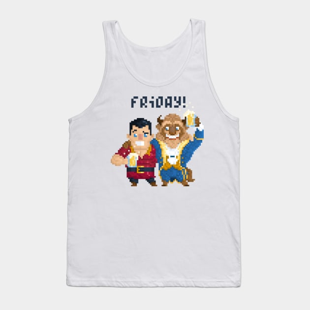 Beast and Gaston Tank Top by YayPixel